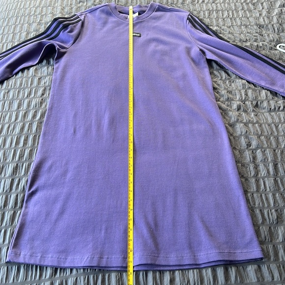 NWT Adidas Moment Athletic Dress Tech Purple and Black Three Stripes Womens XL - Picture 13 of 16